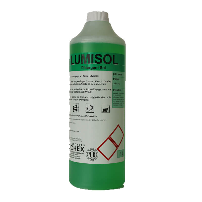 LUMISOL - Bidon 1 L - Dtergent parfum des sols. Contact alimentaire. ph neutre